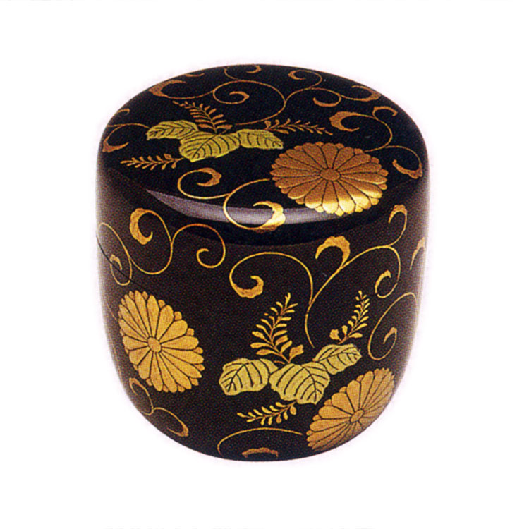 木村表恵　棗　菊桐紋　蒔絵　漆器　茶道具　茶入れ　茶器　共箱付き　25.3.30 imgrc0099517188.jpg