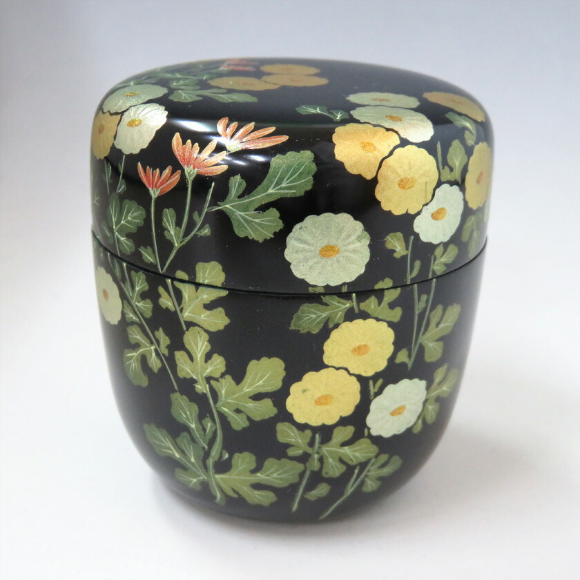 【董芸】茶道具 松伯 作 金毛彫 中棗 共箱 蔵出品 [5176] 茶道具 中古 中棗の通販