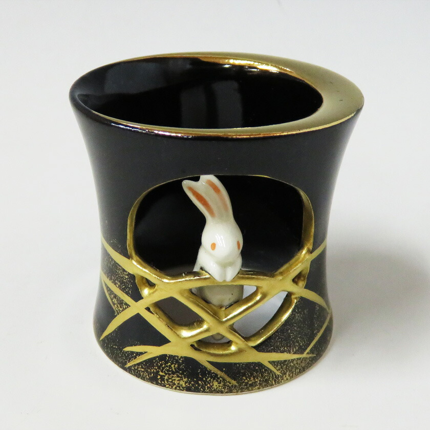 楽天市場】【茶器/茶道具 蓋置 お月見】 月に兎 今岡三四郎作