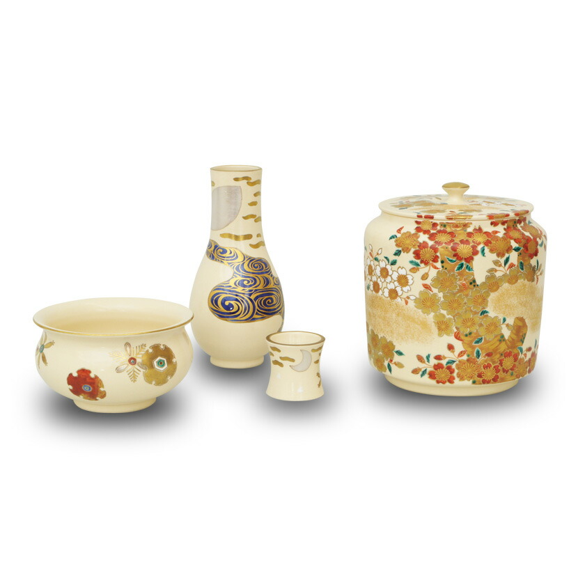 楽天市場】【茶器/茶道具 皆具】 仁清写し 雪月花 加藤広明作