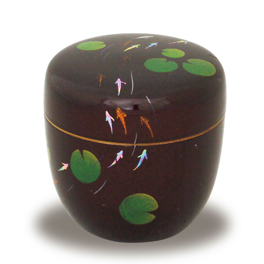 楽天市場】茶道具 棗 溜塗中棗 六瓢蒔絵（内梨子地） 東雲作 : 茶道具