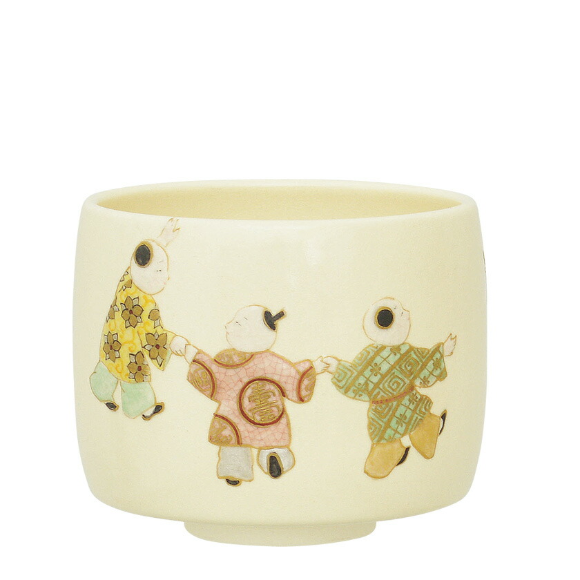 20%OFF 茶道具 抹茶茶碗（まっちゃちゃわん） 茶碗 彩画 輪になって遊ぼ 御題 通次 智子