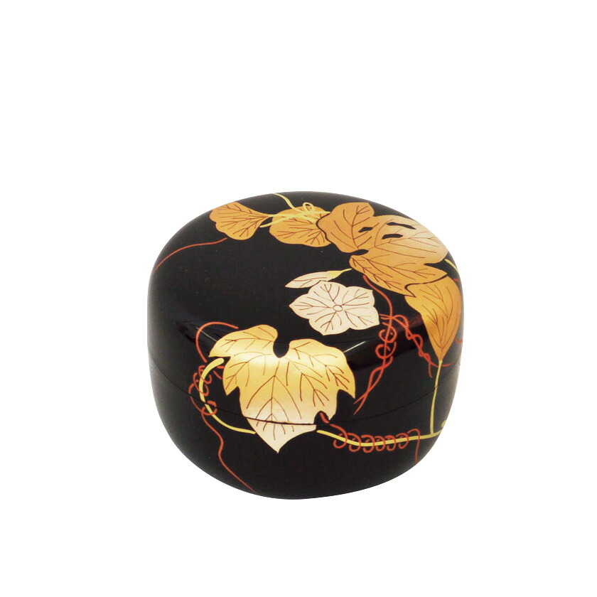 ポイント3倍以上（カード利用） 茶道具 薄茶器（うすちゃき） 平棗 夕顔蒔絵（内梨子地） 樹脂製 東雲