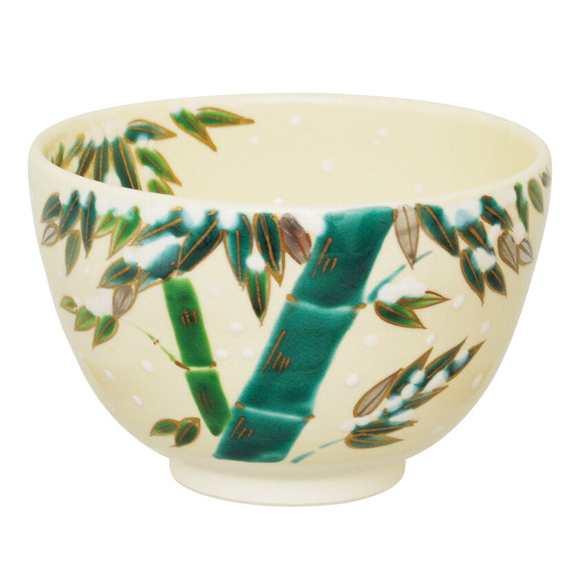 抹茶 茶わん 茶道 表千家 茶道具 抹茶茶碗（まっちゃちゃわん） 色絵 竹 茶碗 田中 方円