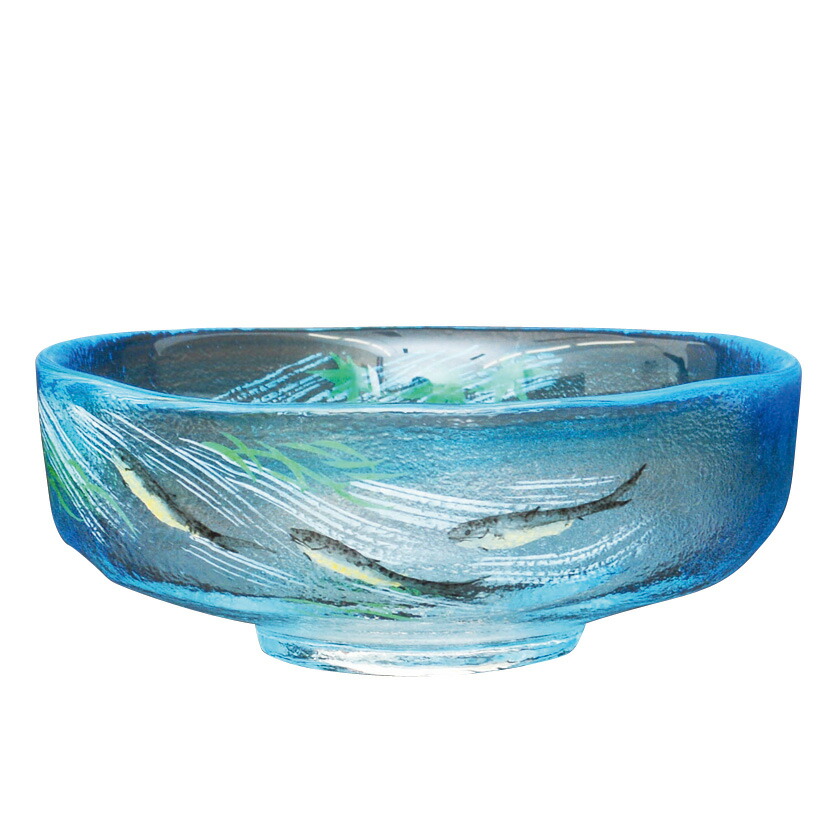 茶道具 【広畑久仁彦】蟹図 ガラス 平茶碗 紙箱 義山 夏茶碗 茶道具 【広畑久仁彦】蟹図 ガラス 平茶碗 紙箱 義山 夏茶碗 茶道具