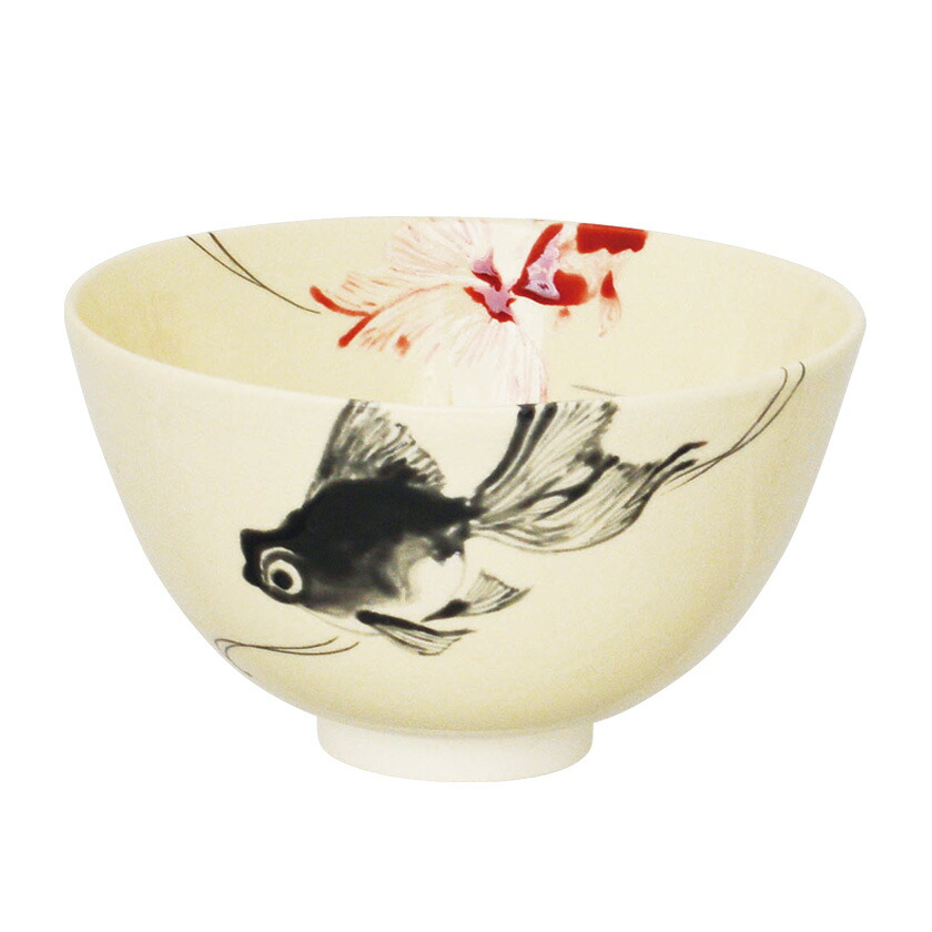 茶道具 抹茶茶碗（まっちゃちゃわん） 茶碗 丹青 金魚 今岡 三四郎