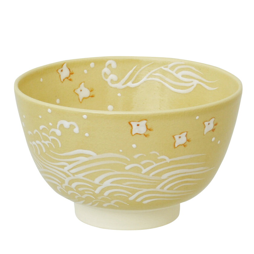 茶道具 抹茶茶碗（まっちゃちゃわん） 茶碗 色絵 波千鳥 加藤 永山｜お茶・茶道具・抹茶スイーツ千紀園 8,470円