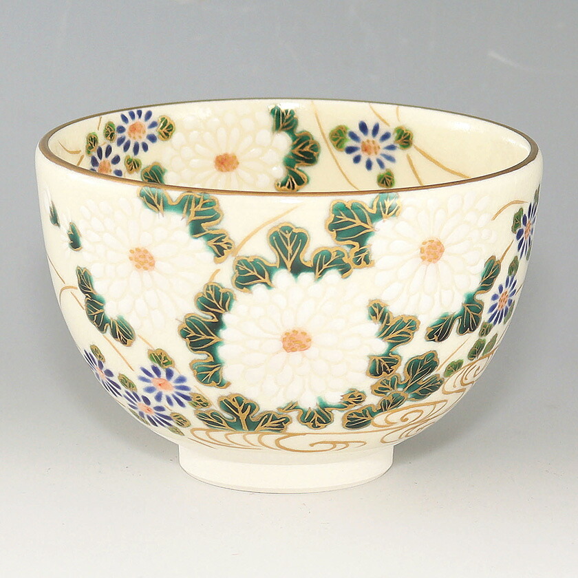 茶道具 抹茶茶碗（まっちゃちゃわん） 茶碗 丹青 菊 加藤 永起