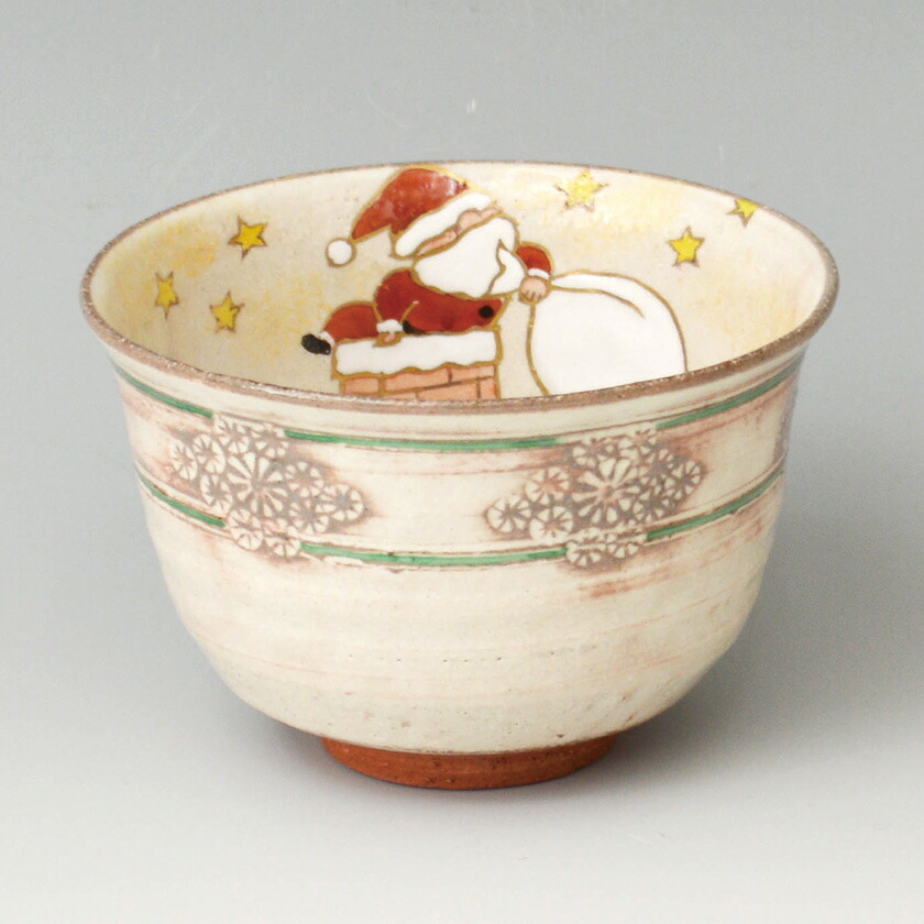 楽天市場】抹茶碗 彫三島 Christmas Santa 加藤永山 作 化粧箱入り