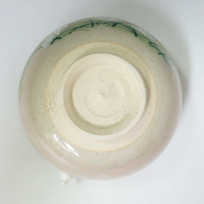 逢絢亭】茶道具 茶碗 京焼 御本 春野の図 伊坂清香