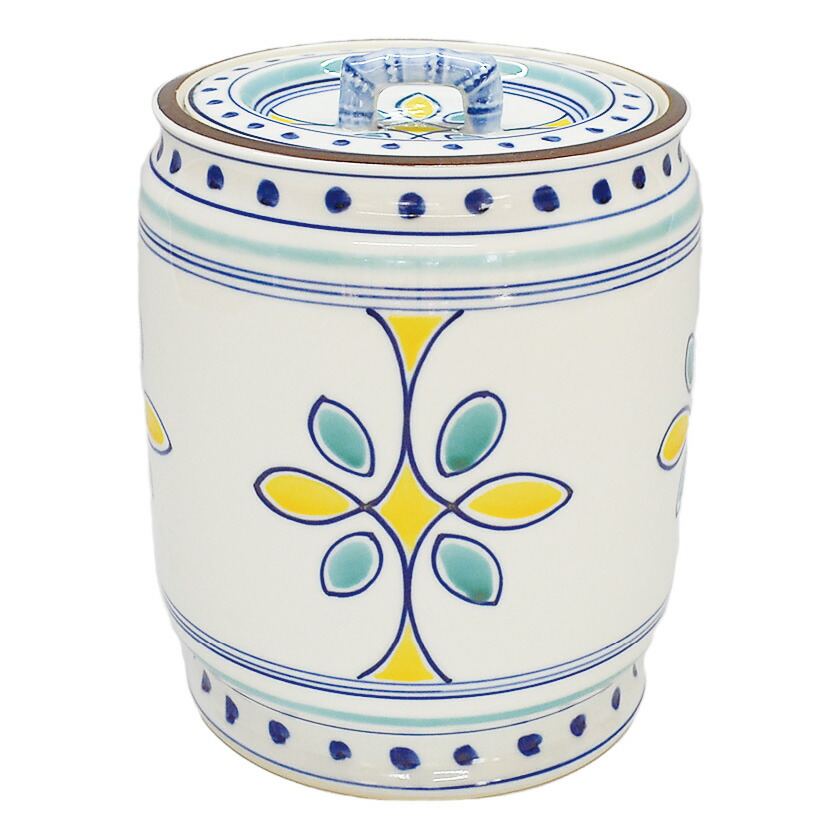 Ｓ３４１　水指　『白楽　水指』『佐々木昭楽作』　共箱　茶道具 茶道具 水指 水差し 細水指 中置 楽焼き 蛸壷 佐々木昭楽作 塗蓋