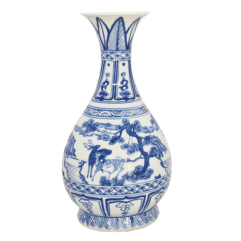 茶道具 花入(はないれ) 染付 花入 手塚 祥堂|お茶・茶道具・抹茶スイーツ千紀園