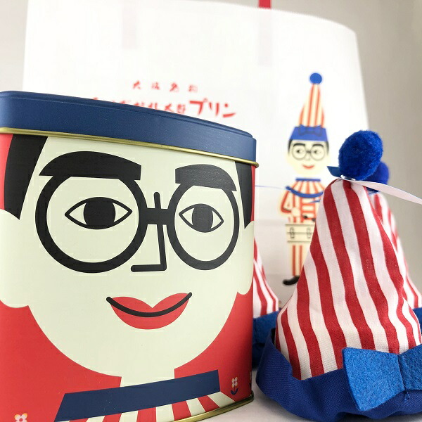 楽天市場 くいだおれ太郎 プリン 三角缶 大阪 お土産 おみやげ みやげ 大阪土産 人気 期間限定 洋菓子 スイーツ 可愛い缶 映え プレゼント バレンタイン ホワイトデー なにわ名物いちびり庵