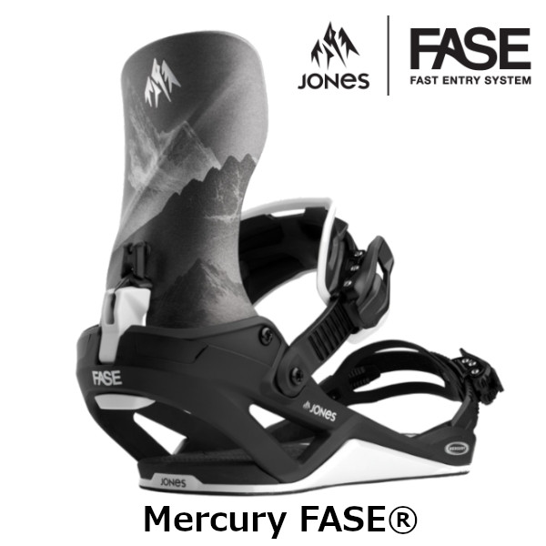 特典付き 26-27 JONES SNOWBOARD ジョーンズ Mercury FASE マーキュリー・フェイズ ファストエントリー ビンディング バインディング BINDING 正規販売店 スノーボード 2026-2027 ご予約商品