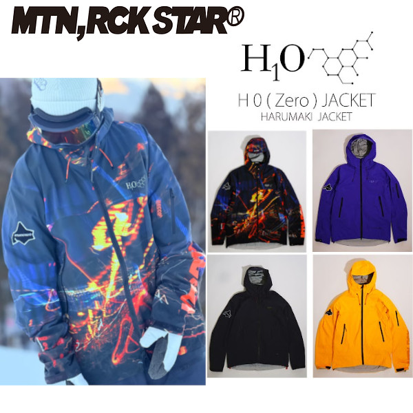 26-27 MTN ROCK STAR マウンテンロックスター H 0 ( Zero) JACKET HARUMAKI JACKET ハルマキ 上衣 スノーボード 御召しもの MOUNTAIN ROCK STAR 2026-2027 ご取っておく商いもの