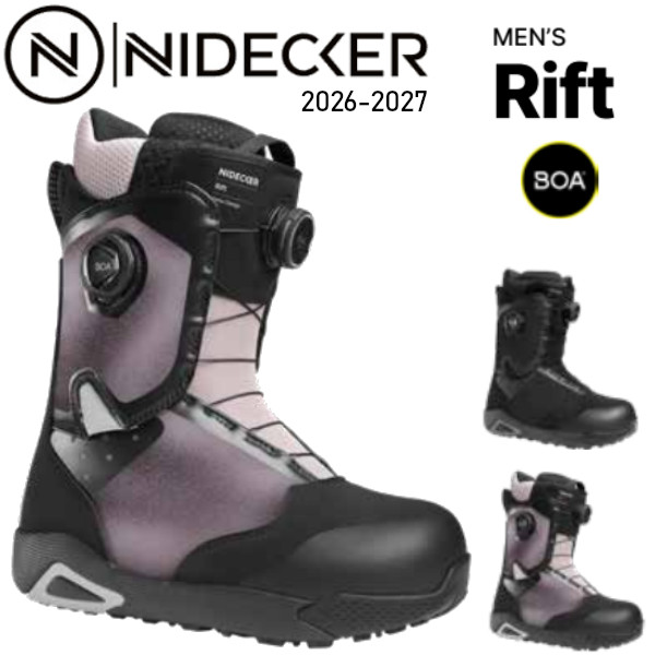 排他的権利付き添い人 26-27 NIDECKER ナイデッカー Men\u0027s Rift メンズ 昇降機 boa ダブルボア スノーボード ブーツ 定め事売りわたす店 SNOWBOARD 2026-2027 ご取って置く商いもの