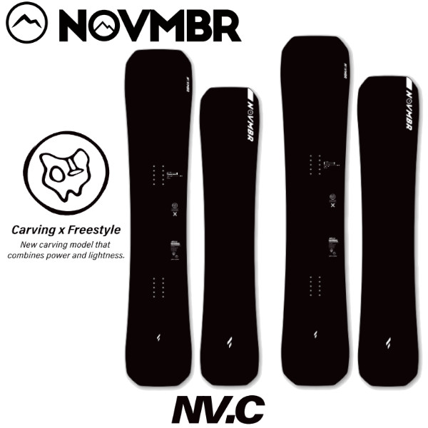 特典付き 26-27 NOVEMBER ノベンバー NV.C エヌブイシー カービング スノーボード ノーベンバー SNOWBOARD ボード 日本正規品 2026-2027 ご予約商品