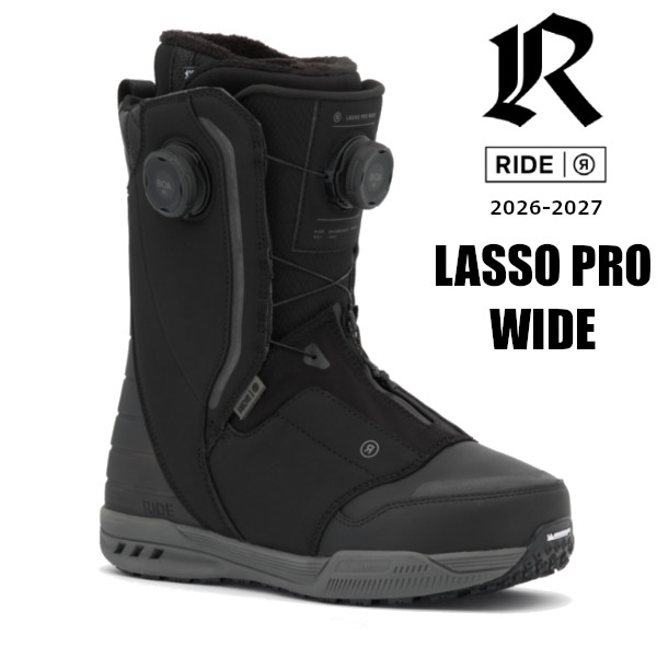 排他的権利付き添い人 26-27 RIDE ライド スノーボード ブーツ LASSO PRO WIDE BOA ボア 広広とした 定まり売りわたす店 SNOWBOARD 2026-2027 ご取っておく商いもの