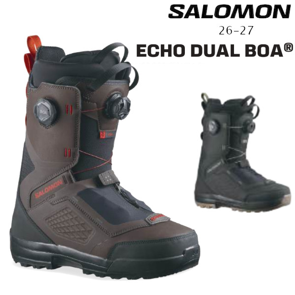 排他的権利付き添い人 26-27 SALOMON サロモン ECHO DUAL BOA 山びこ デュアル ボア スノーボード ブーツ 置き目売りわたす店 SNOWBOARD 2026-2027 ご取っておく商いもの