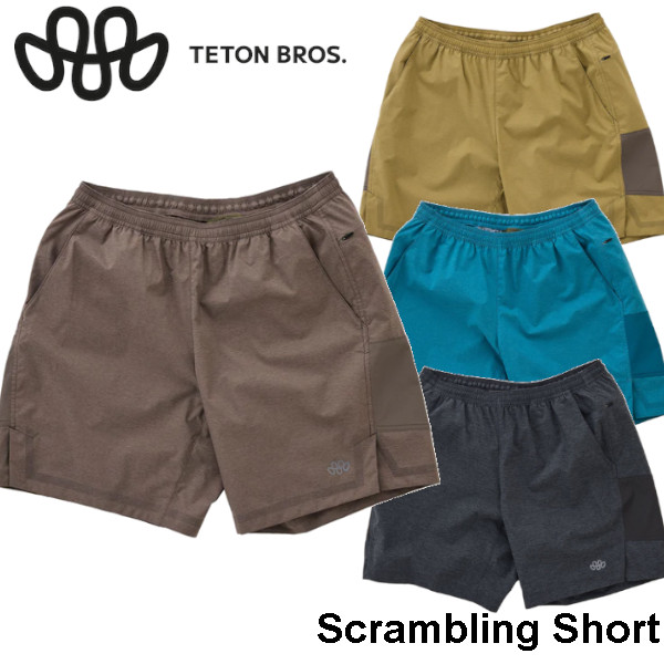 26 Spring&Summer Teton Bros ティートン ブロス Scrambling Short スクランブリング ショーツ メンズ 速乾 / 通気 / ストレッチ 正規販売店 26春夏モデル TB261-50M メール便発送|VOLTAGE