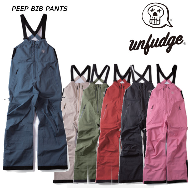 65%OFF【送料無料】 2022-2023 unfudge アンファッジ PEEP BIB PANTS