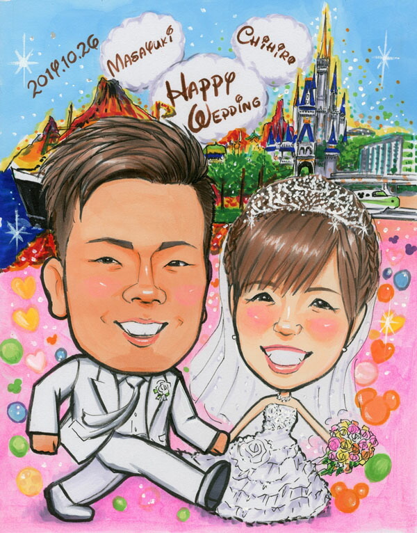 似顔絵 水彩 絵の具タッチ 記念品 にがおえ 結婚 似てる ウェルカムボード 写真から描く 楽しい 祝い お祝い プレゼント メタッチ ギフト ウェディング 金婚式 結婚式 アニ 還暦祝い 送料無料 退職祝い 誕生日 ブライダル