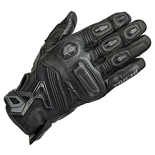 RSタイチ TAICHI バイク用 オールシーズン 革 タッチパネル対応 プロテクター内蔵 ラプター レザーグローブ RST441 BLACK L