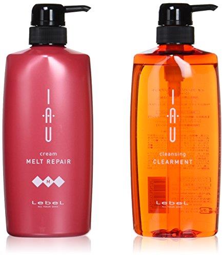 ルベル IAU イオ クレンジング クリアメント(シャンプー)600ml＆イオ クリーム メルトリペア トリートメント600ml
