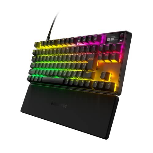 SteelSeries ゲーミングキーボード テンキーレス 有線 日本語配列 OmniPointスイッチ 有機ELディスプレイ搭載 Apex Pro TKL (2023) 64861 ブラック