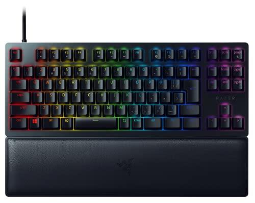 Razer ゲーミングキーボード Huntsman V2 Tenkeyless JP Linear Optical Switch 日本語 JP配列 オプティカルスイッチ リニア触感 静音 テンキーレス ダブルシ ョット PBT キーキャップ リストレスト Chroma RGB RZ03-03941000-R3J1 Black