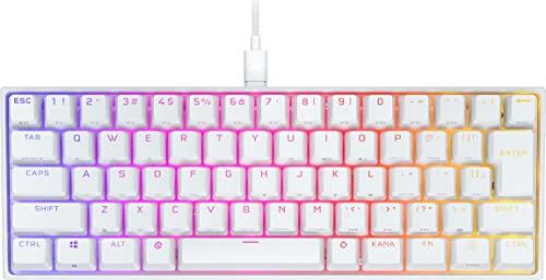 CORSAIR K65 RGB MINI 60% USB-A メカニカルゲーミングキーボード Cherry MX スイッチ採用 ホワィト CH-9194114-JP 日本語配列