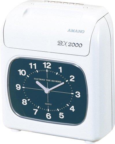 アマノ 一時停止歌留多 出勤記録時計 白いこと BX2000