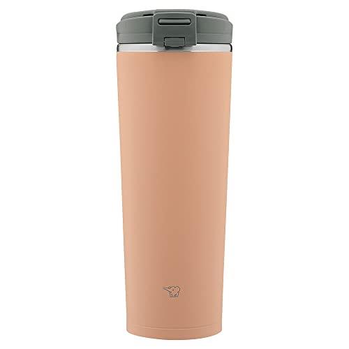 象印 ( ZOJIRUSHI ) 水筒 タンブラー キャリータンブラー シームレス フリップタイプ フタ付き 0.4L シナモンベージュ SX-KA40-CM
