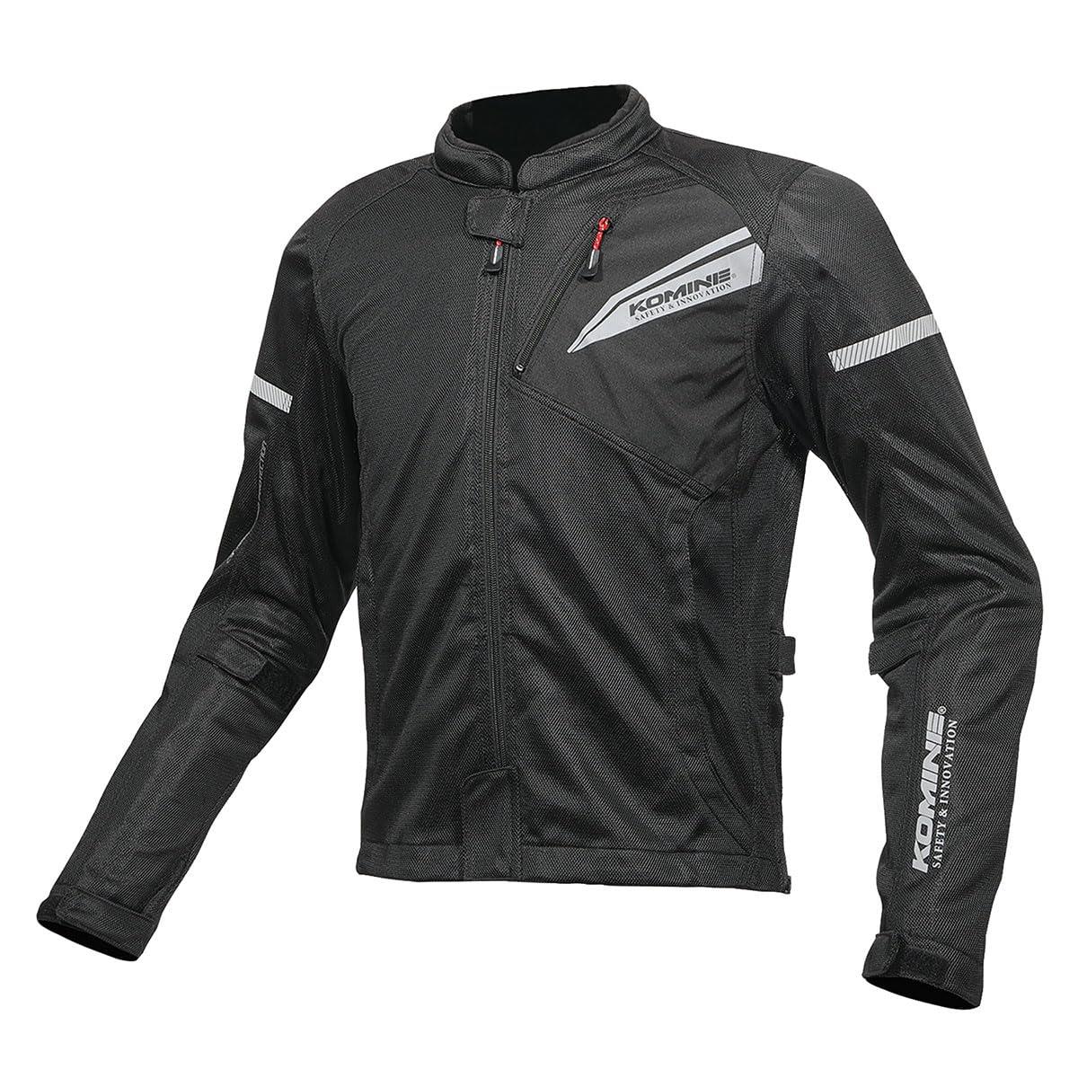 KOMINE バイク用 ジャケット プロテクトフルメッシュジャケット JK-140 1219 春夏向け CE規格レベル2 メッシュ素材 プロテクター 07-140 メンズ Solid Black M