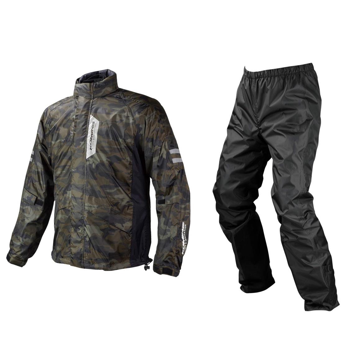 KOMINE バイク用レインウェア 03-539 メンズ KOMINE Camo M｜Senses