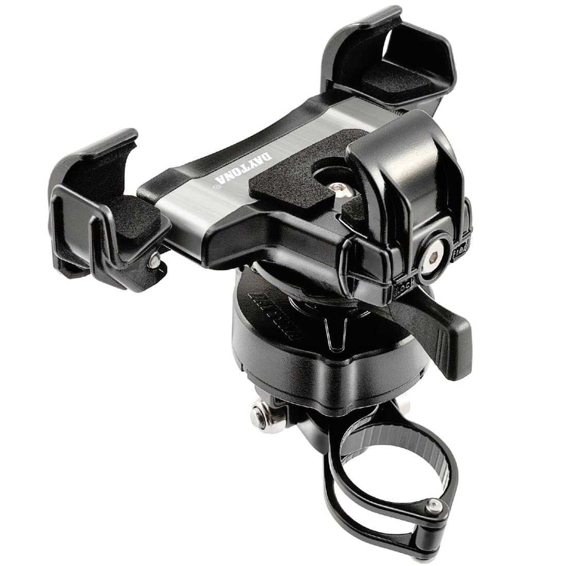 デイトナ(Daytona) バイク用 スマホホルダー 振動吸収 ユニット一体型 カメラ保護 アルミアーム I Phone/Android対応 スマホホルダー3プラス IH-2100 リジッド 25077