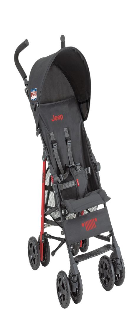 J is for Jeep B型ベビーカー アドベンチャー レッド 大きなタイヤで安定走行 ジープスピリットを受け継ぐベビーカー 軽量 コンパクト｜Senses 14,400円
