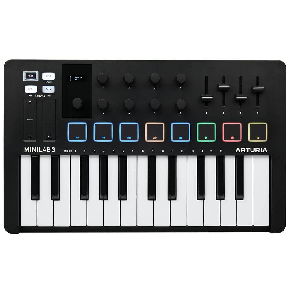 ARTURIA MIDI キーボード コントロー ラー MiniLab 3 BK ブラック