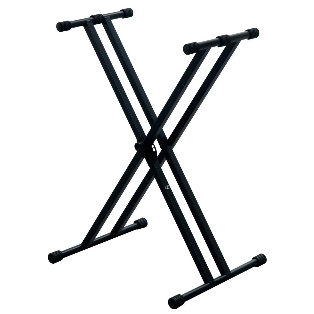 キクタニ (Kikutani) キーボードスタンド X型ダブル ブラック KS-29W BLK
