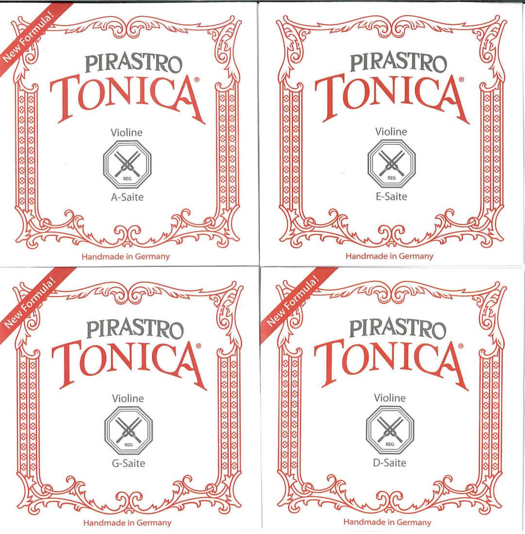 バイオリン弦 PIRASTRO TONICA トニカ 4/4サイズ 4弦セット(E線: ループ#3125スチール)
