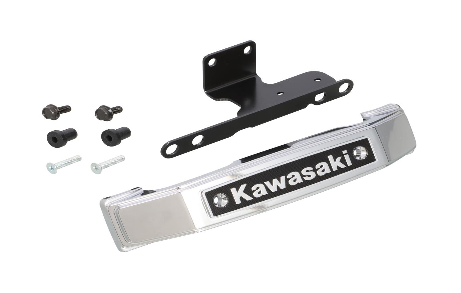 キタコ(KITACO) フロントエンブレムキット (シルバー/スモールタイプ) Z900RS/SE(ZR900C/ZR900K) ドライブレコーダーカメラ装着可 799-4810100