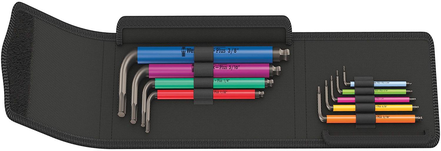 Wera(ヴェラ) 05022639001 | 950SPKL/9SZ ボールポイントヘックスキーセット インチ 【日本正規 輸 入品】
