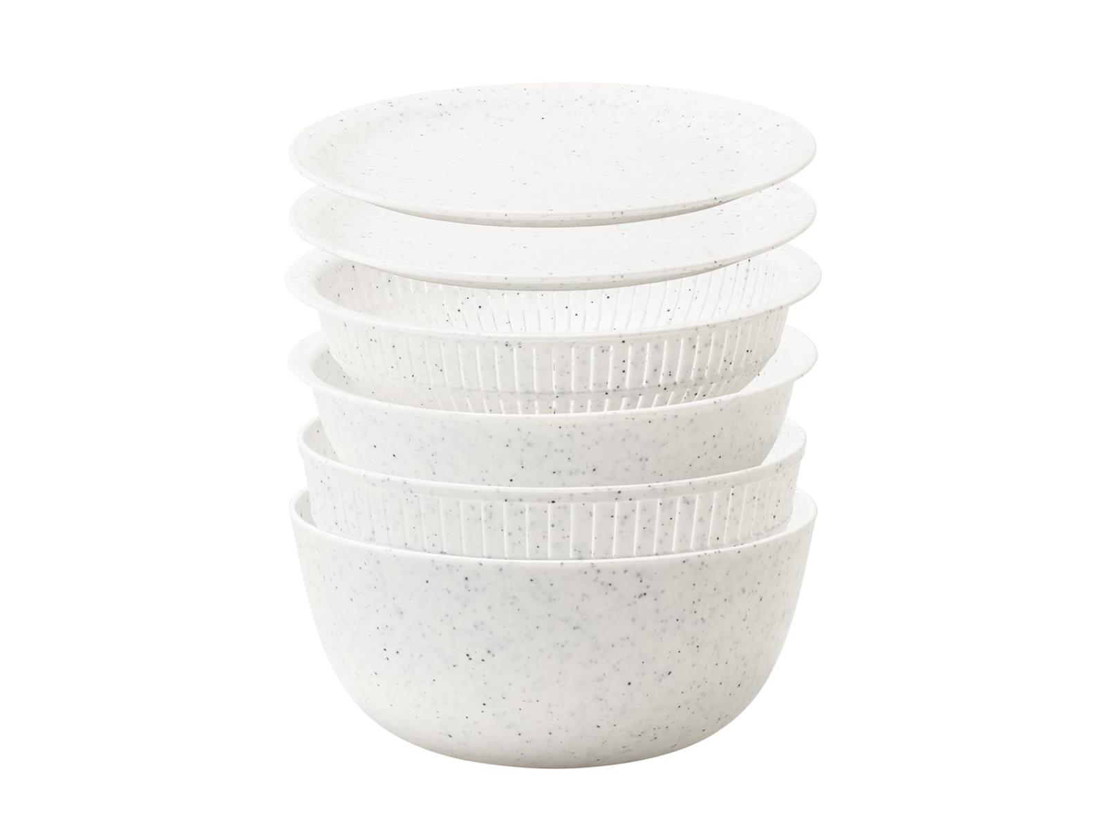 ライクイット (like-it) ざる ボウル 電子レンジ対応 Colander＆Bowl 米とぎにも使える ザルとボール ストーン 6点セット 日本製 水切り 湯切り可能 耐熱ボウル
