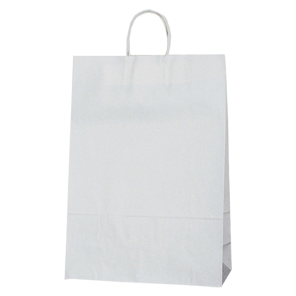 シモジマ ヘイコー 手提 紙袋 25CB スタンダード シロ 34x14x48cm 50枚 003287000