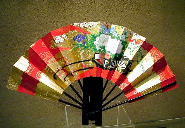 9寸　舞扇、飾り扇（花車）