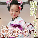七五三 洗い濯ぎ 5歳 3点 書き割り( 御召しもの 下着類 袴 または 羽織）御召しもの 洗い濯ぎ  753 ちびっ子 お坊っちゃん