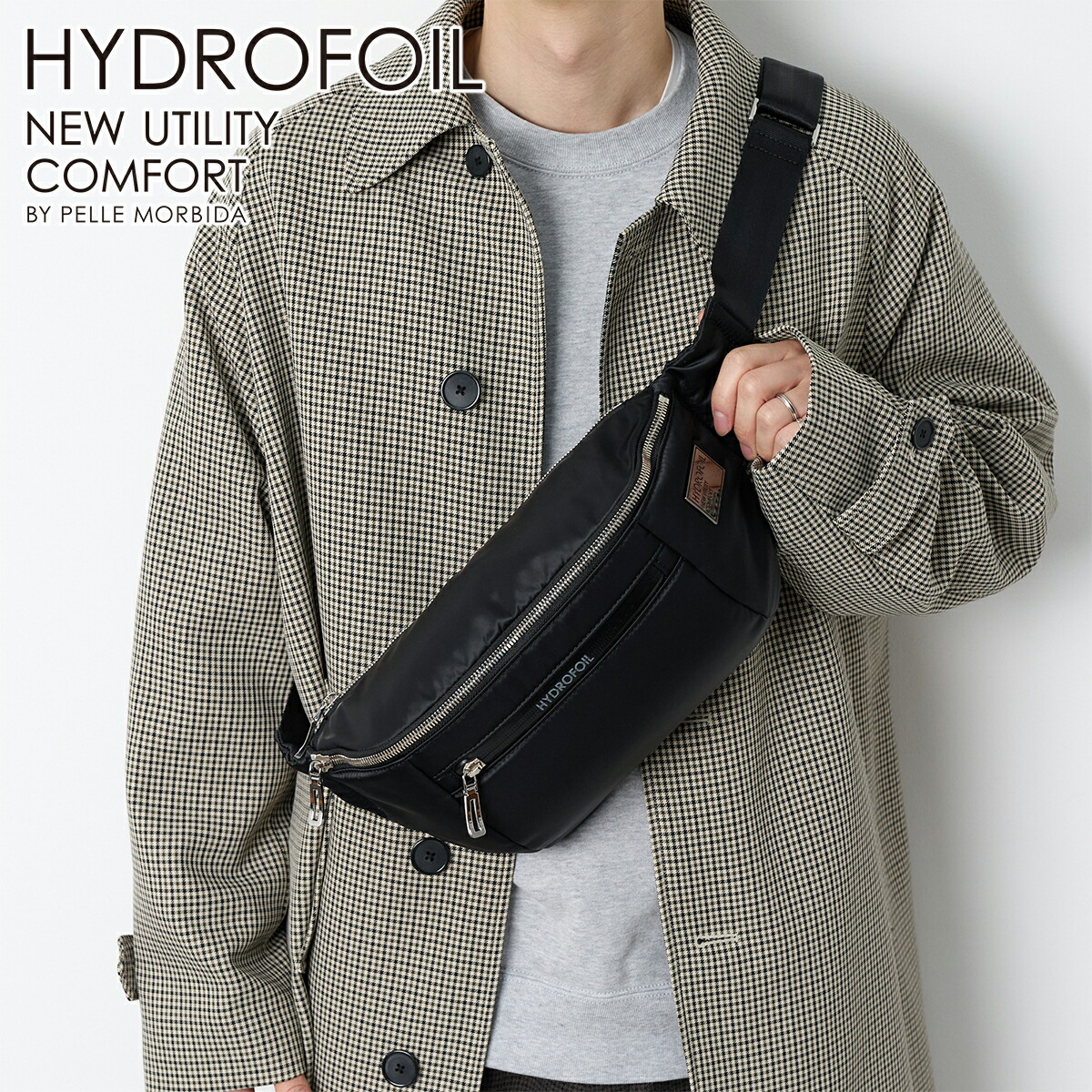【ペッレモルビダ 3年保証＋ケアセット付】 [2025年3月21日販売開始！ 新作 ] PELLE MORBIDA ペッレモルビダ バッグ HYDROFOIL ハイドロフォイル ショルダーバッグ PMO-HYD019 メンズ ボディバッグ 撥水 モルビダ ペレモルビダ 日本製 プレゼント ブランド