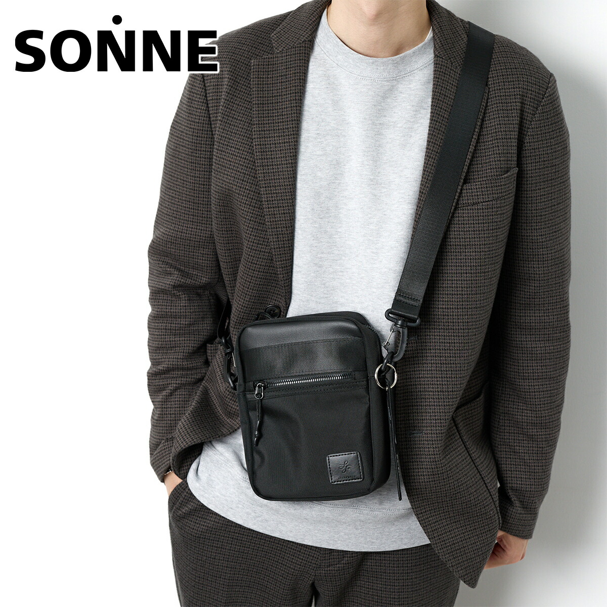 【ゾンネ 安心の3年保証付】 SONNE ゾンネ バッグStarflyer×SONNE コンパクトショルダーバッグ SO-SOSF004メンズ レディース ショルダーバッグ ミニ 斜めがけ 撥水 スターフライヤー ギフト プレゼント ブランド|こだわりのブランド Sentire-One
