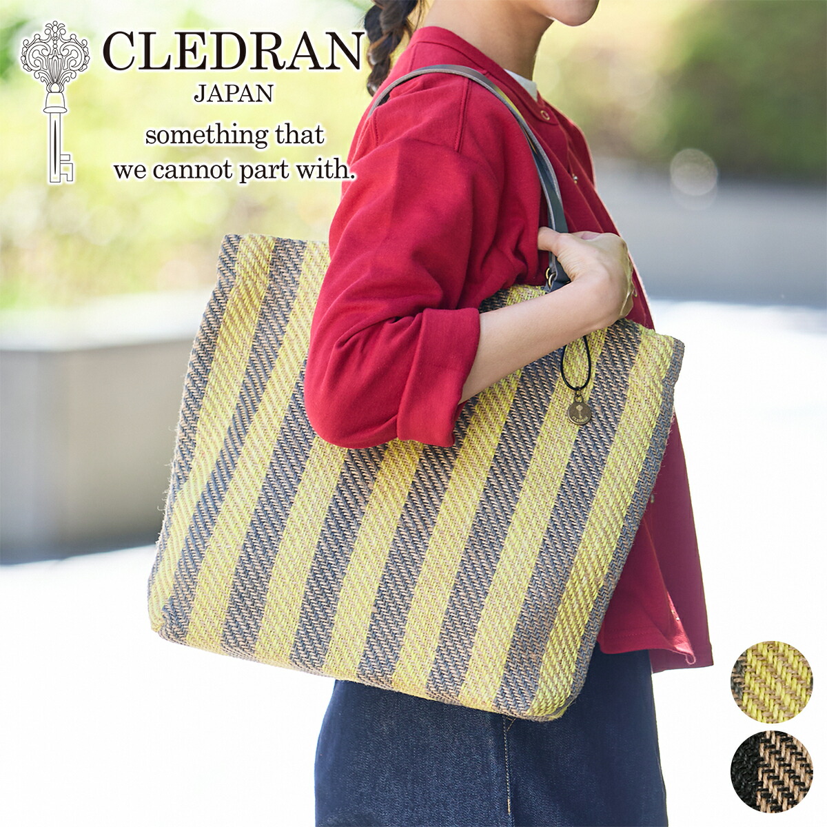 【クレドラン 安心の3年保証付】 CLEDRAN クレドラン バッグHAND&WORK(ハンド&ワーク) ストライプトートバッグ CR-CL3761レディース トートバッグ カジュアルトート ギフト かわいい おしゃれ プレゼント ブランド|こだわりのブランド Sentire-One