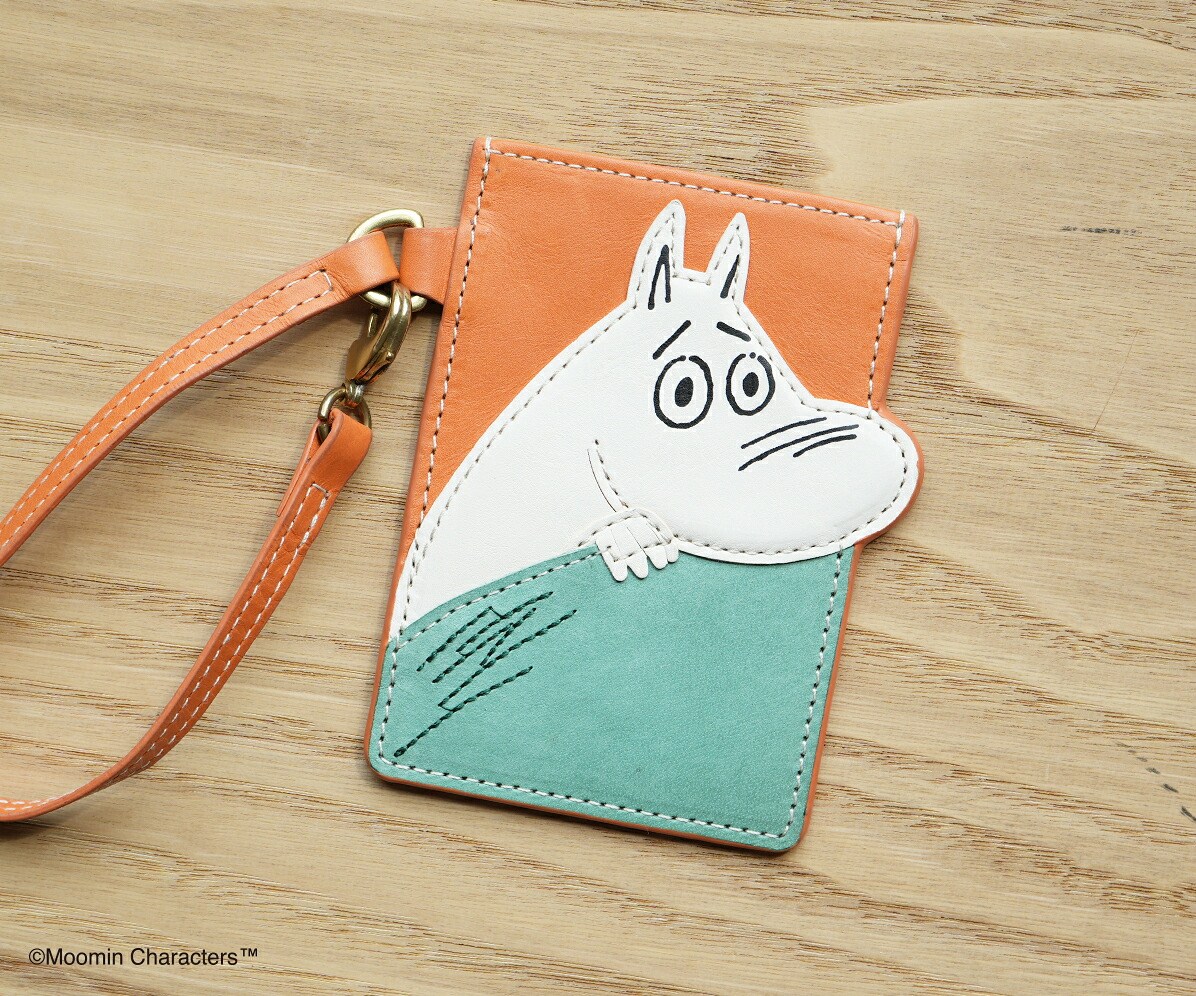 【ゲンテン 3年保証＋ケアセット付】 genten ゲンテン パスケース MOOMIN（ムーミン） はみ出しパスケース「ムーミン」 46158 レディース 定期入れ 小物 MOOMIN ムーミン ギフト かわいい おしゃれ プレゼント ブランド